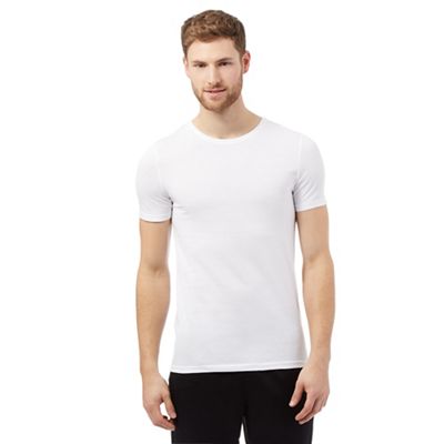 Big and tall pack of two white cotton t-shirts